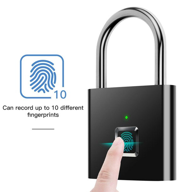 High Security Waterproof Smart Fingerprint Biometric Padlock
