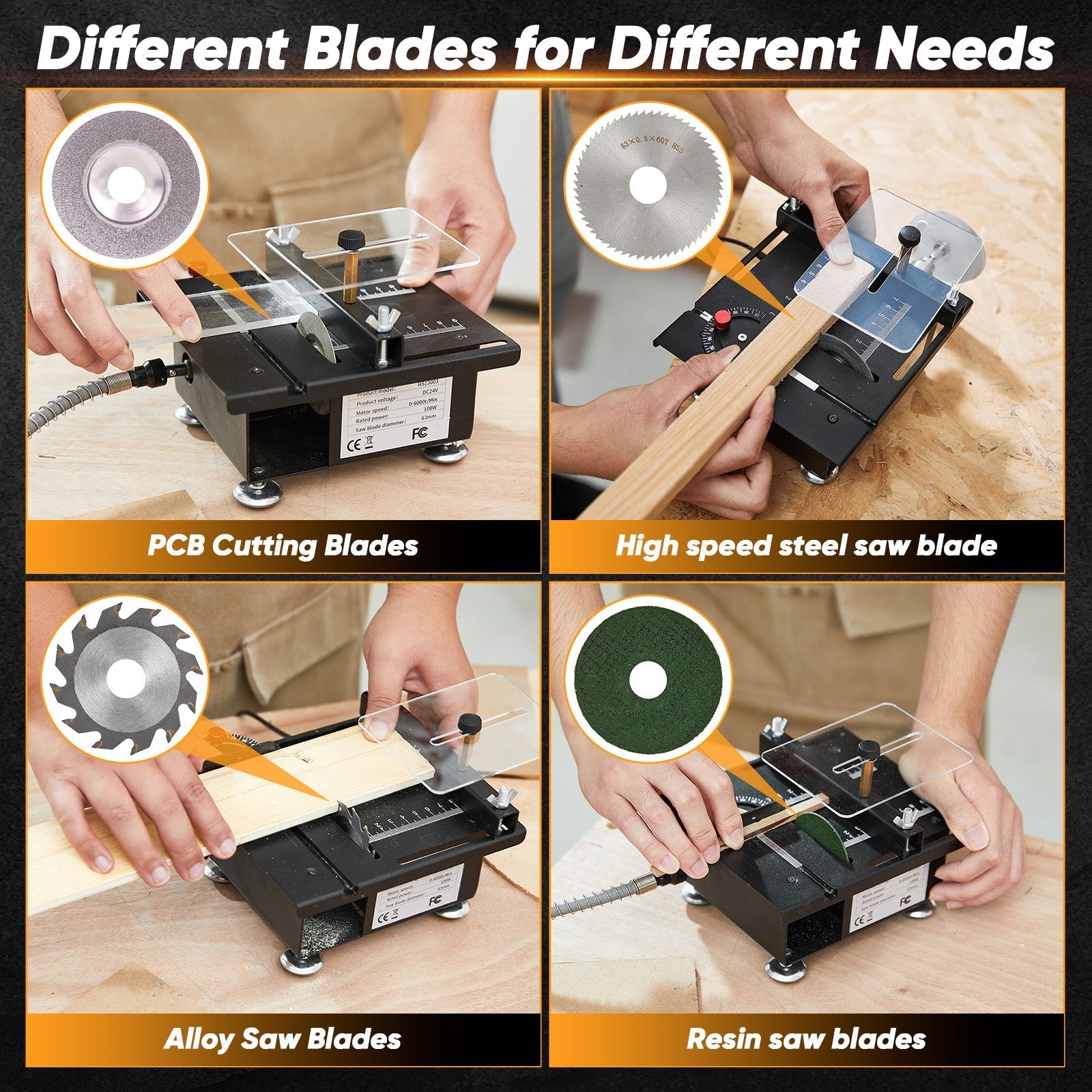 Multi-Functional Mini Table Saw | Precision Cutting and DIY Work