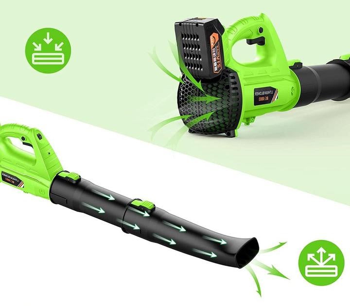 21V Electric Cordless Handheld Leaf Blower For Dust Or Snow Debris Blower - 150 MPH Battery Powered