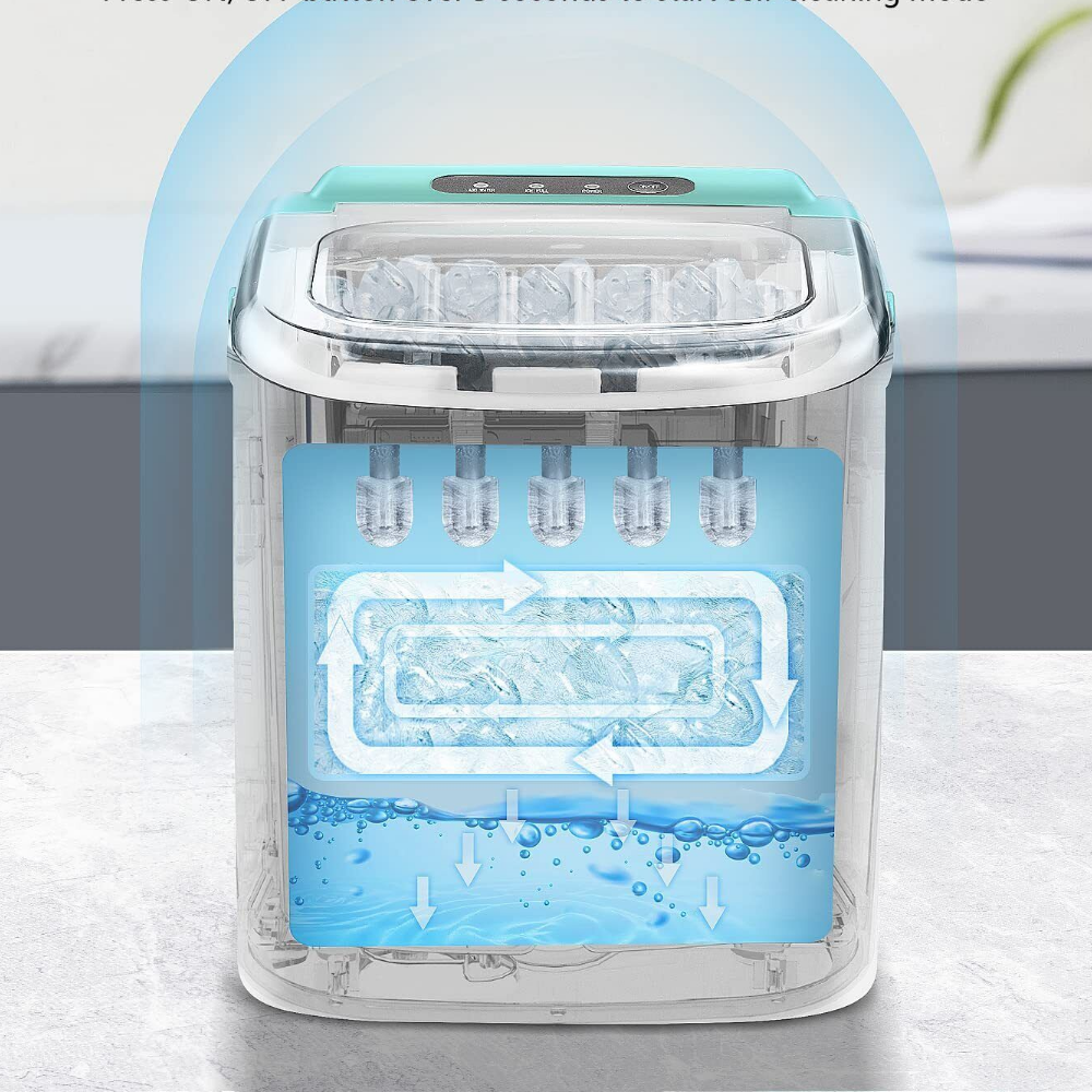 Large Capacity Portable Countertop Nugget Ice Cube Maker Machine
