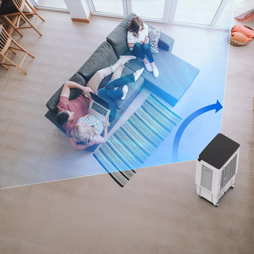 HiBreeze Swamp Cooler Fan - Evaporative Portable Cooling Fan