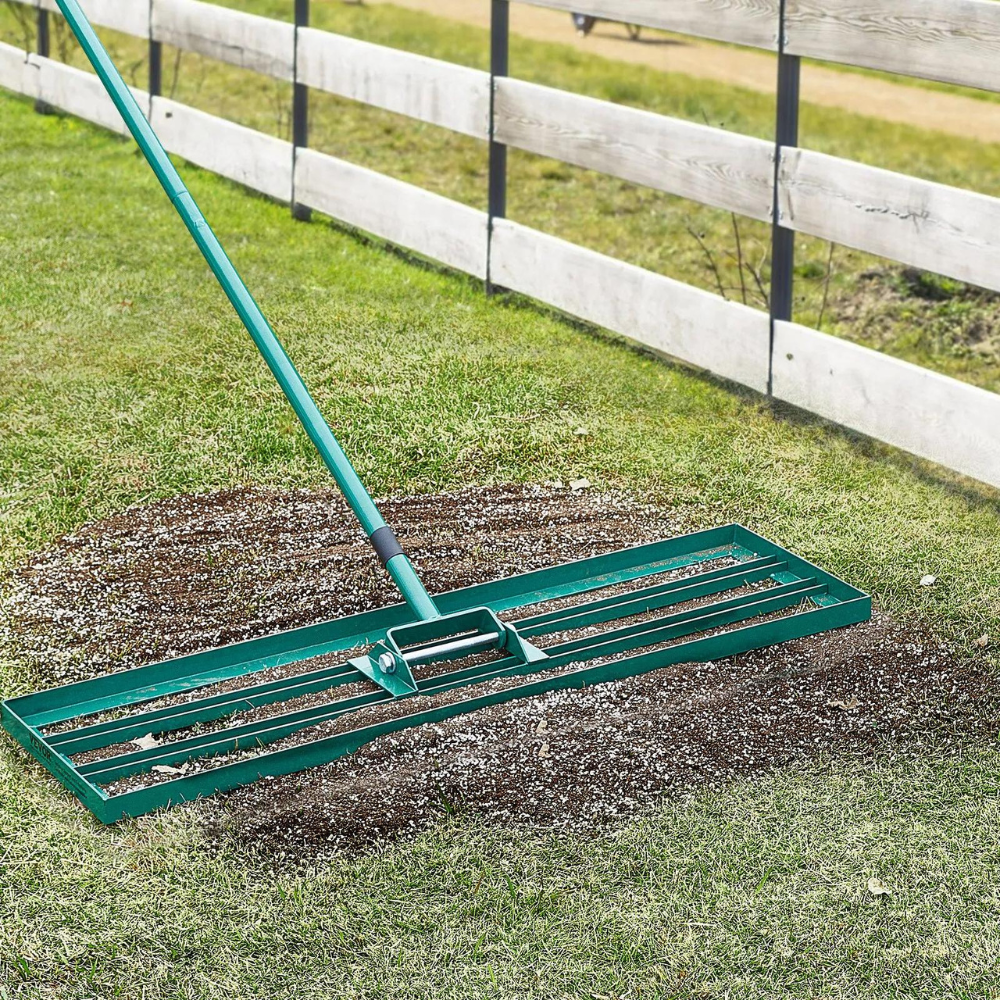 Lawn Leveling Rake Ultra Wide Yard Dirt Leveler