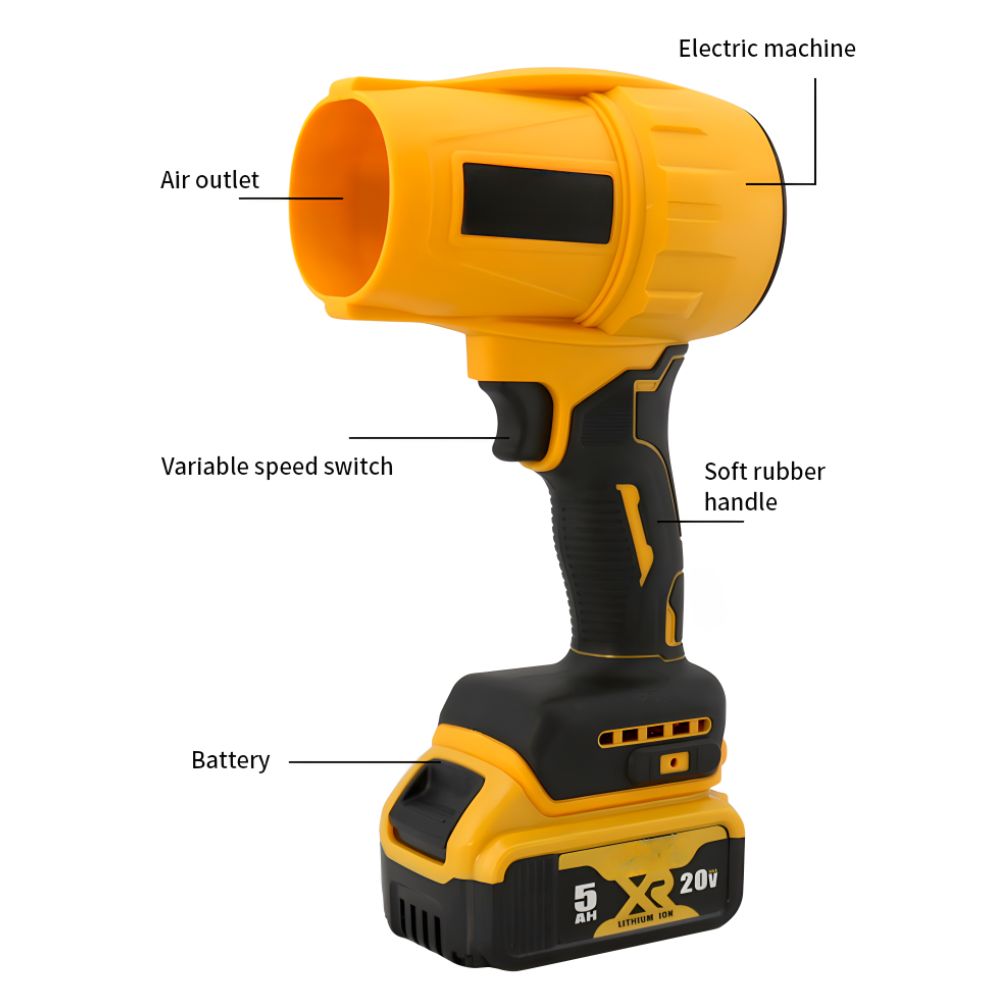Battery Powered Turbo Air Leaf Blower 1500W
