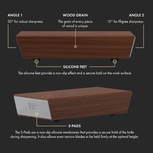 Rolling Knife Sharpener with Dual Grit for Precision Edge Maintenance and Kitchen Use