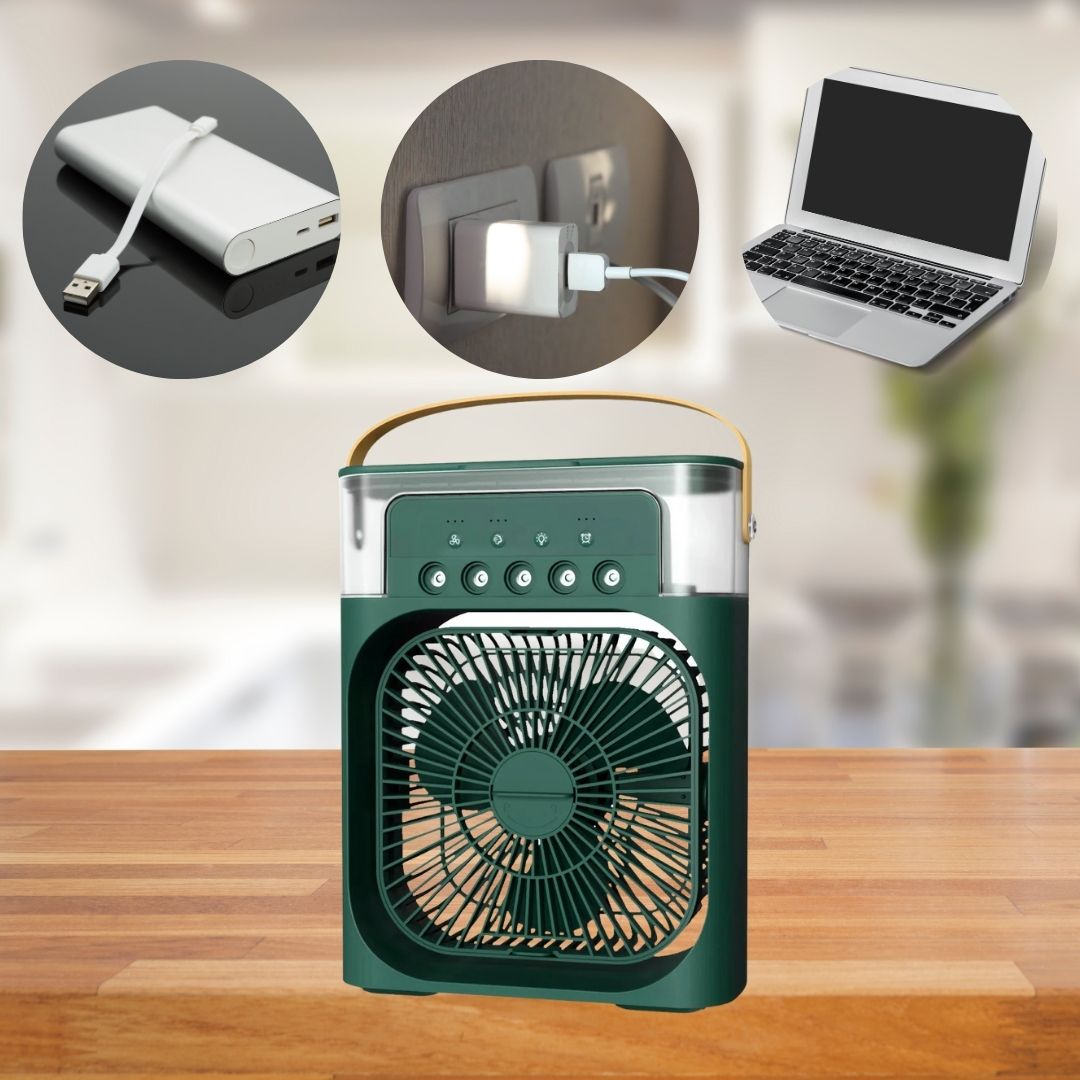 3-in-1 Air Cooler Humidifier | Portable, Adjustable Fan Speeds & Ideal for Bedrooms, Offices & Small Spaces