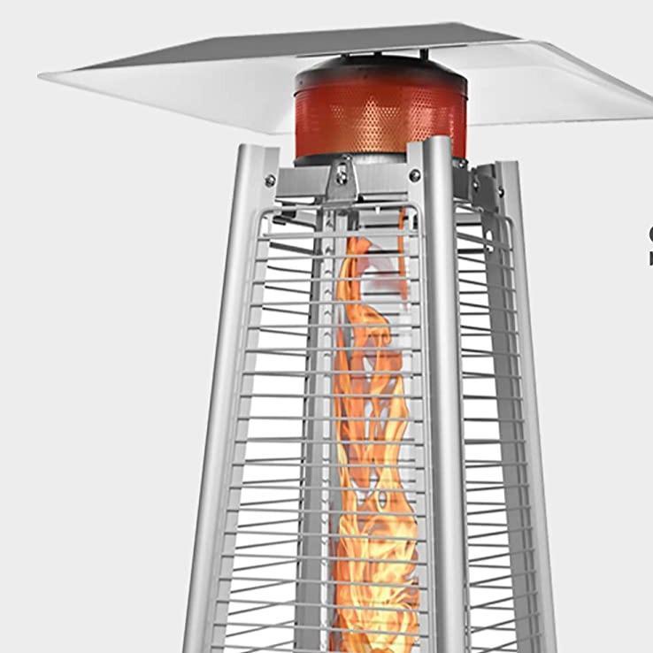 Lumix Outdoor Propane Patio Heater Restaurant Gas Fire Pit Pyramid Heat Lamp