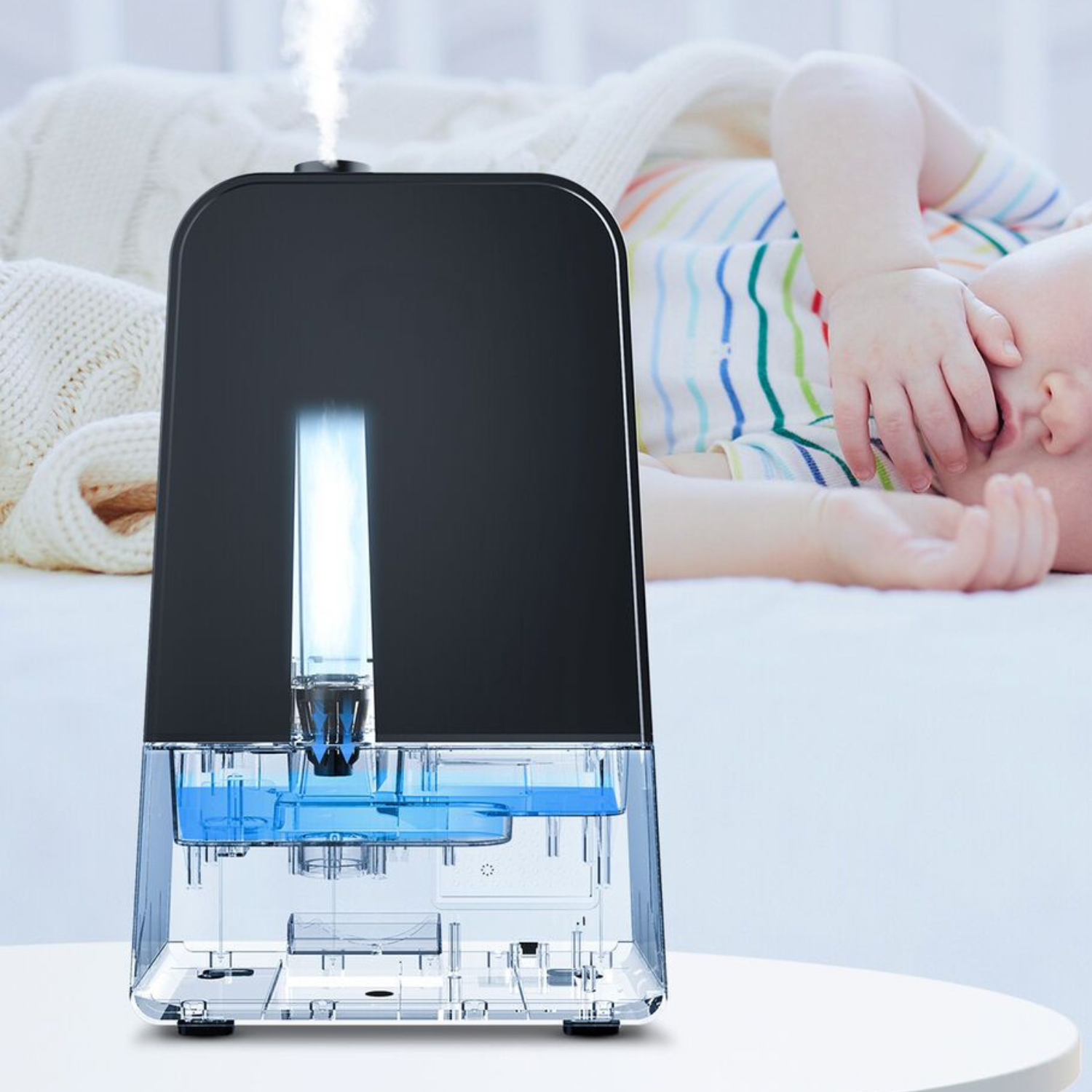 Portable Ultrasonic Cool Mist Home Bedroom Air Humidifier 6L