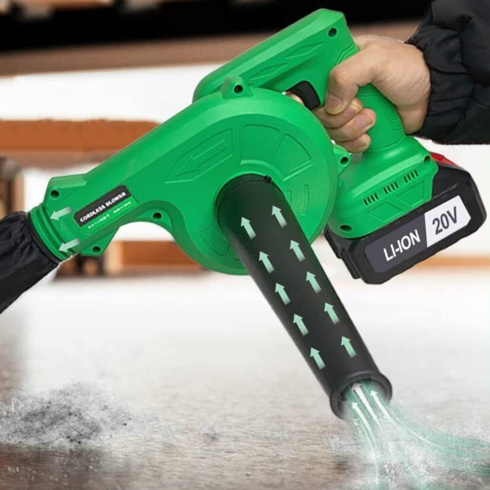 Powerful 2 in 1 Rechargeable Cordless Leaf Lawn Duster Blower