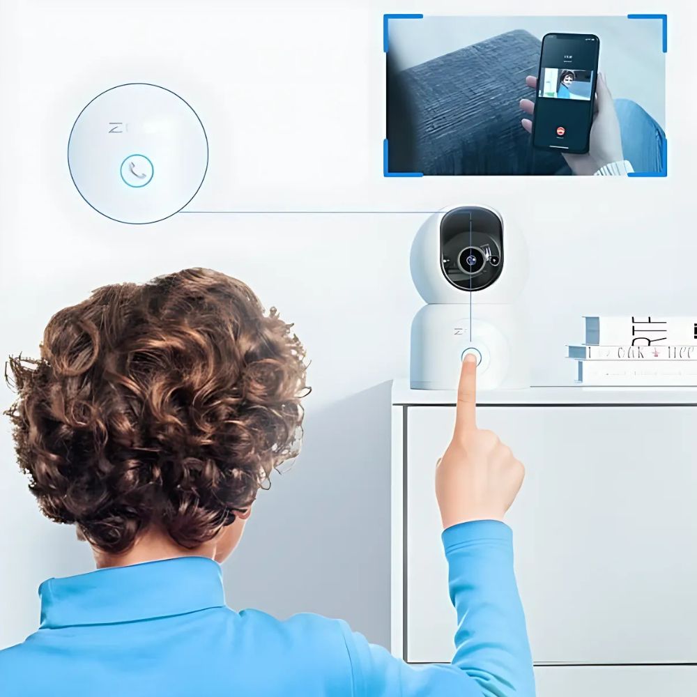 360-Degree Indoor Pan Tilt Zoom Home PTZ Camera