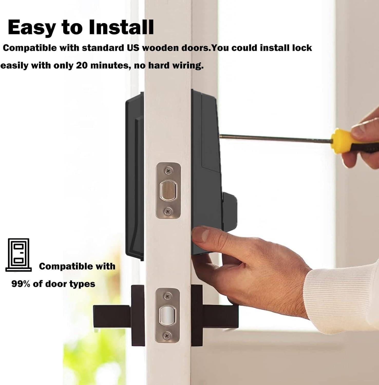 Smart Keyless Digital Deadbolt Door Lock