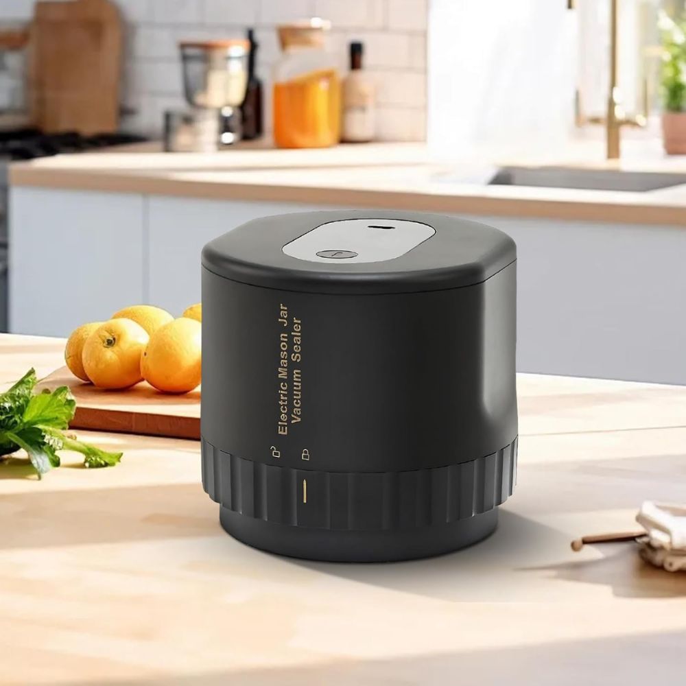 Automatic Vacuum Sealer Kit for Mason Jars - Airtight Food Storage