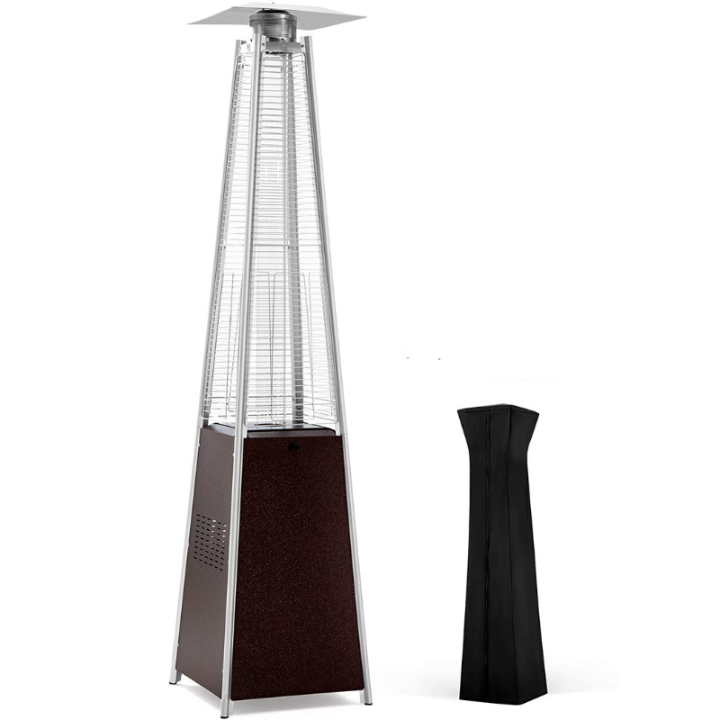 Lumix Outdoor Propane Patio Heater Restaurant Gas Fire Pit Pyramid Heat Lamp