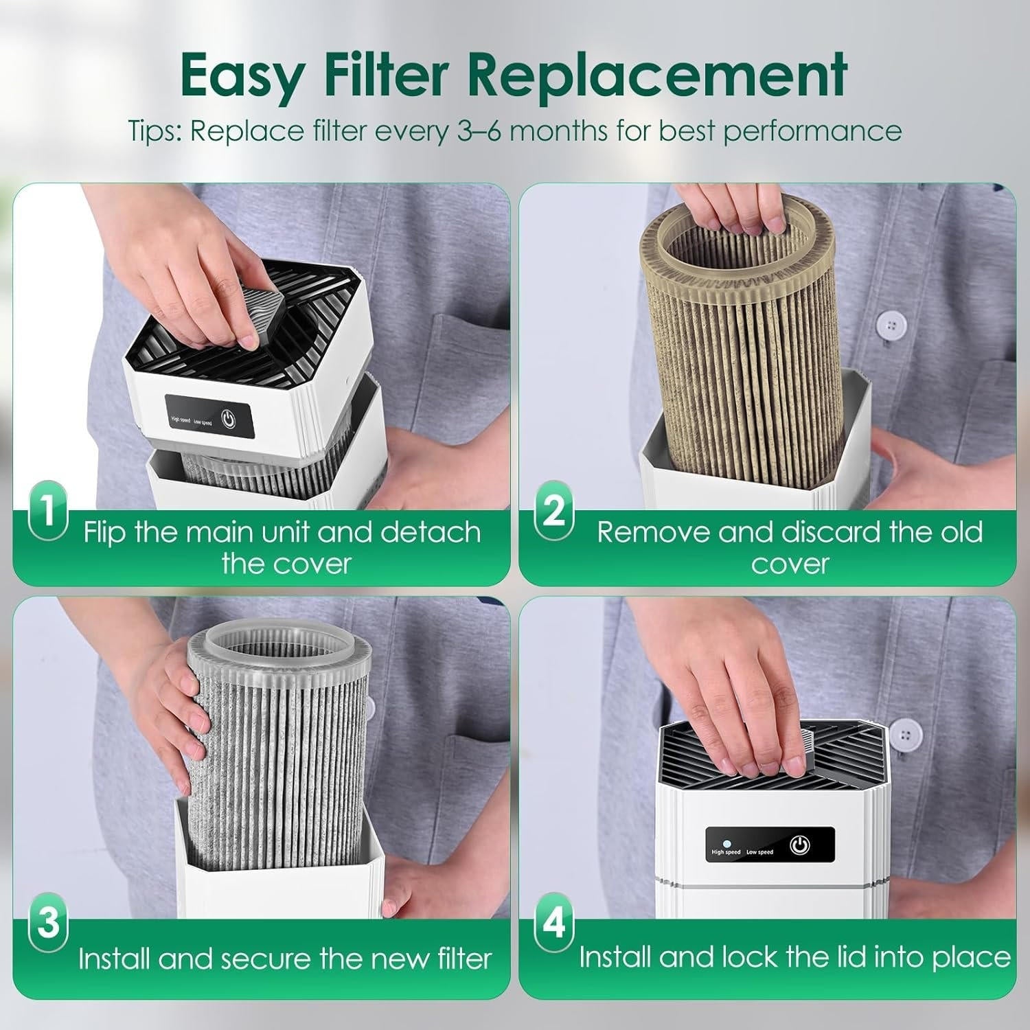 Air Purifier for Home Large Room
