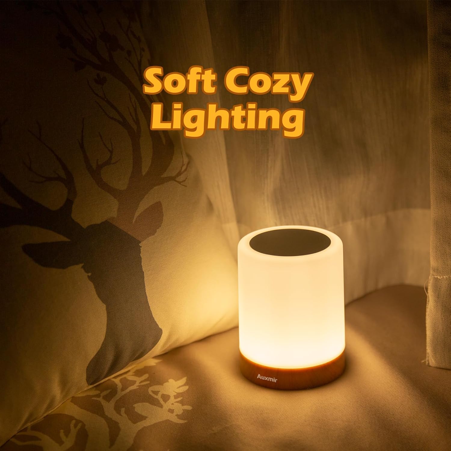 LED Touch Sensor Bedside Table Lamp With Remote