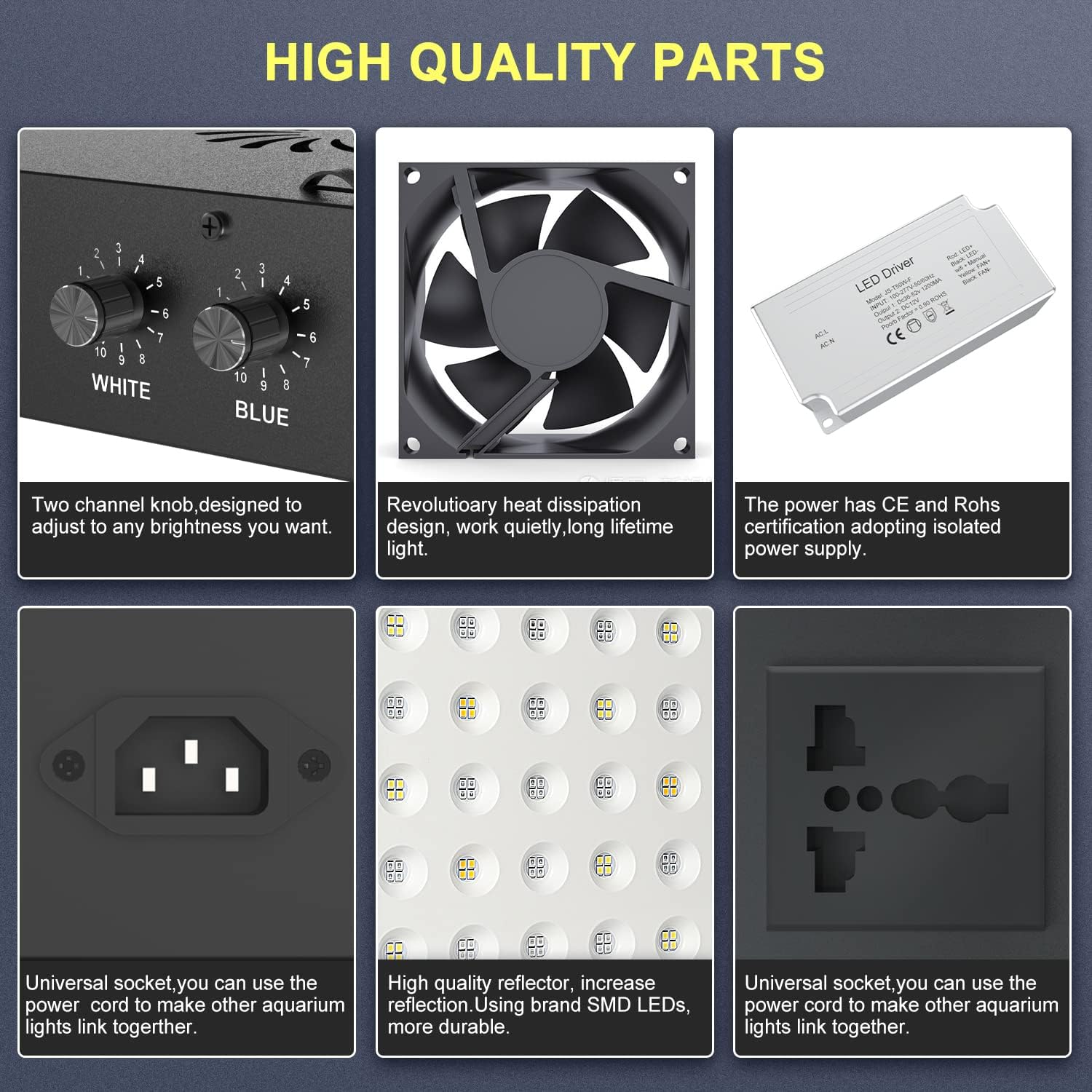 Programmable Full Spectrum LED Aquarium Lights