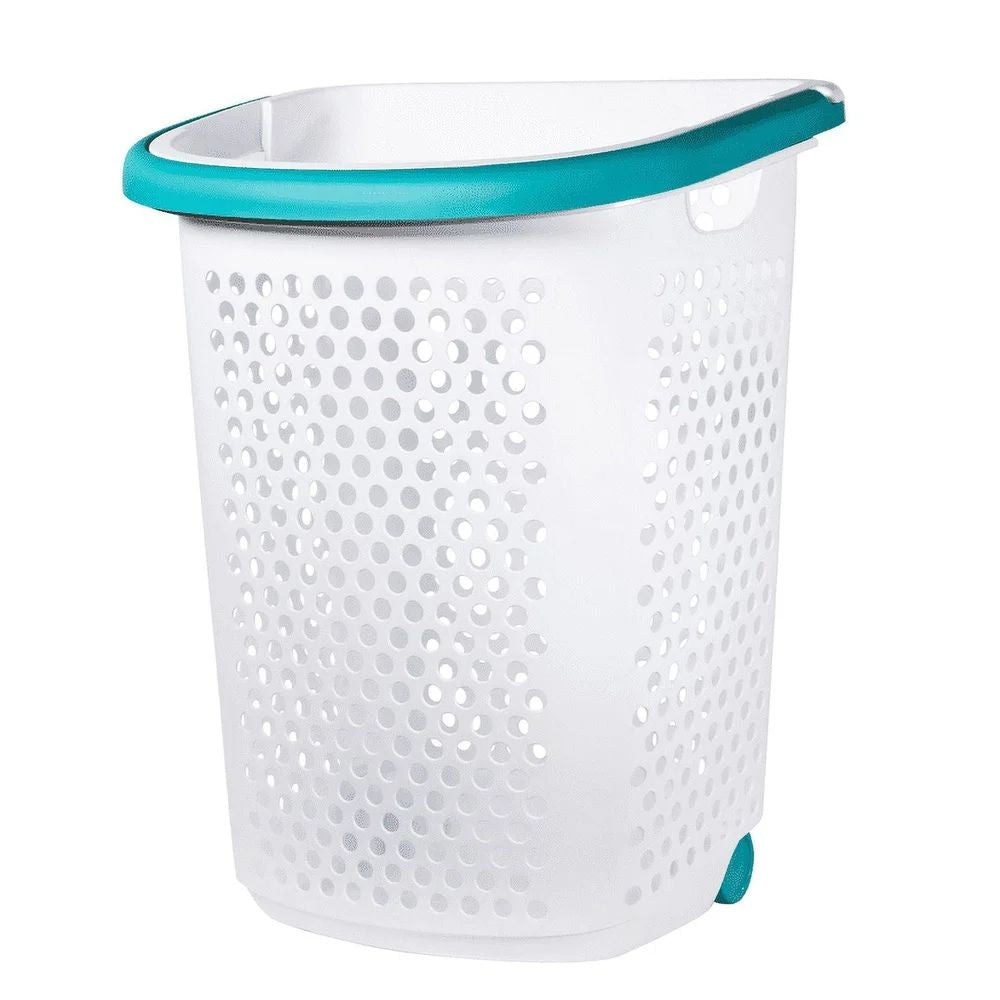 Large Rolling Laundry Cart Hamper Washing Basket