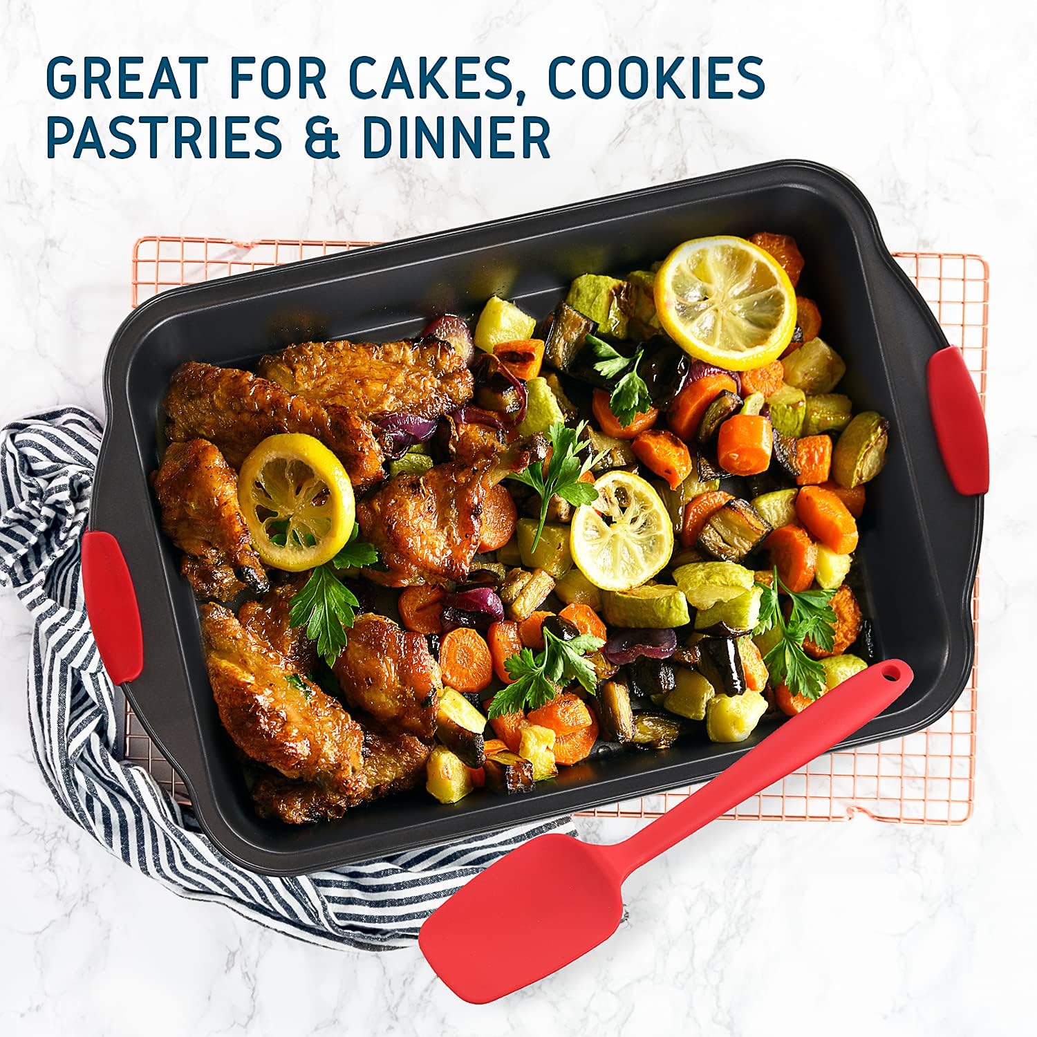 15 Pcs Nonstick Ceramic Bakeware