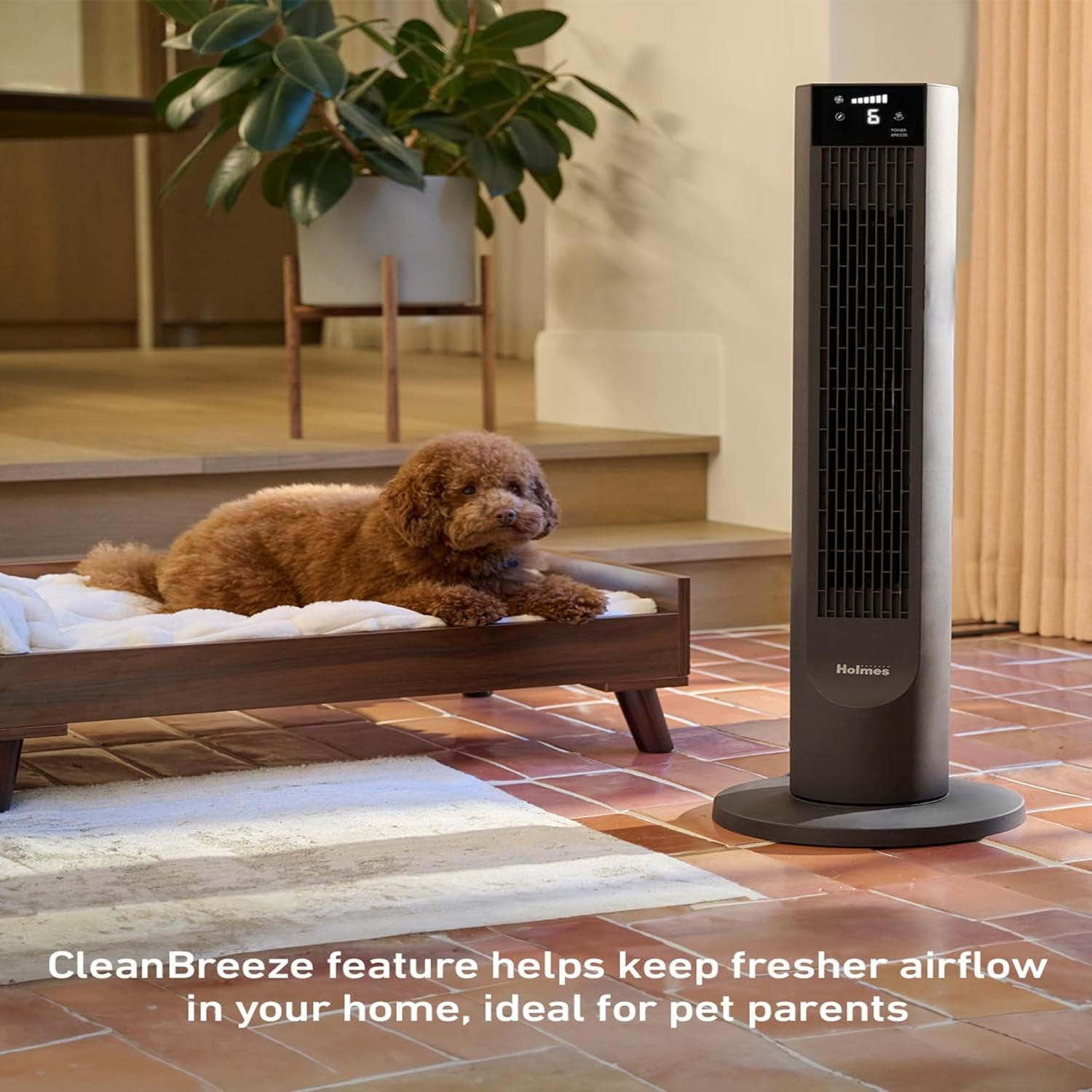 Oscillating Digital Tower Fan With Speed Control Switch