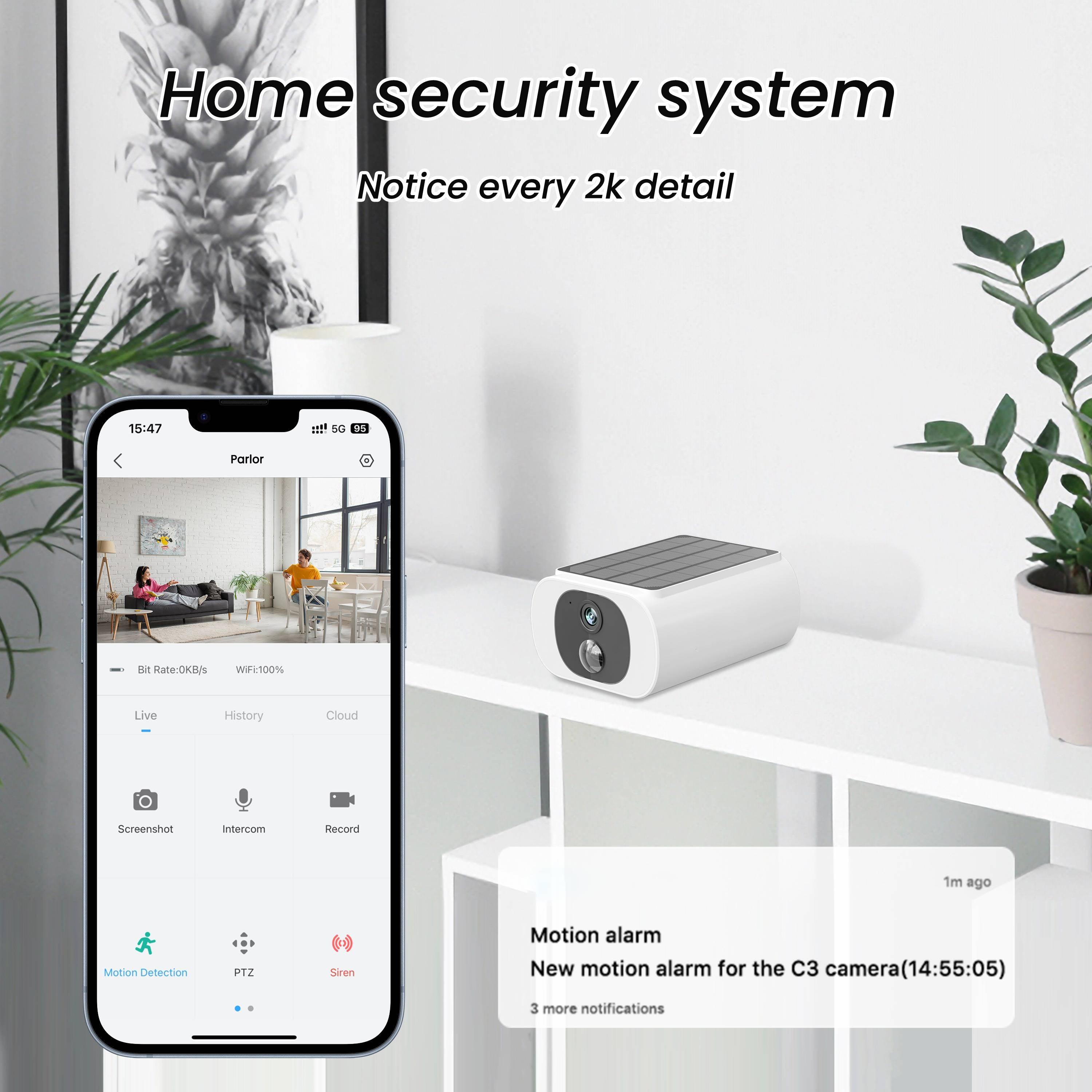 Solar Wireless Outdoor Security Cameras