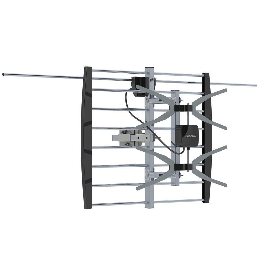 Long Range Antenna TV - Outdoor Digital Reception 360° Rotation (up to 200 Miles) w/ Pole