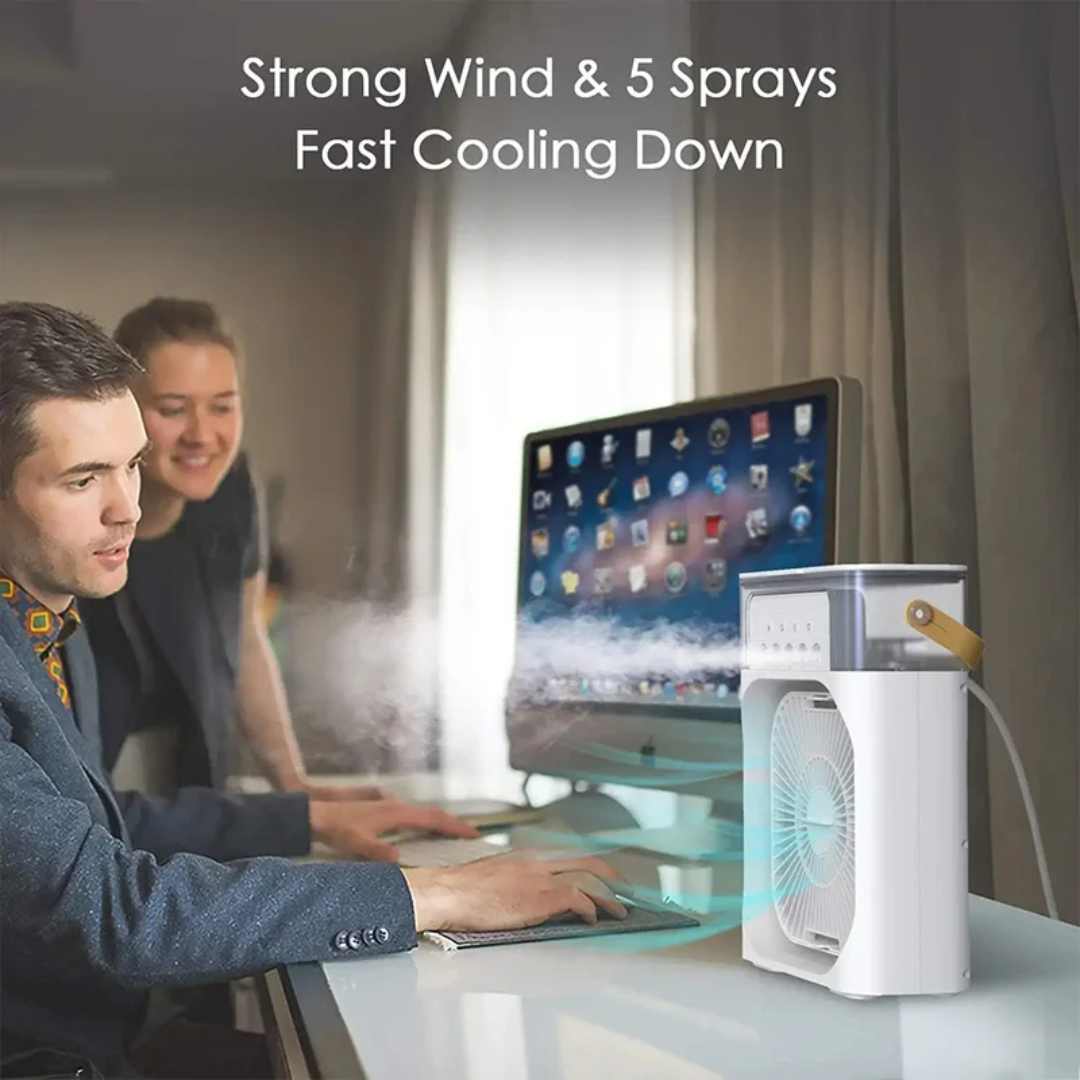 Evaporative 4-In-1 Mini Mobile Air Conditioning Fan