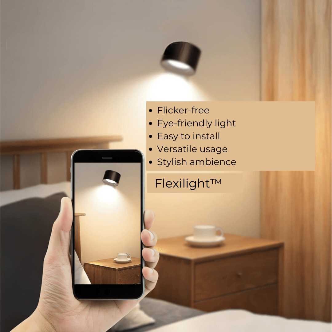 Wireless Rechargeable 360° Wall Light | Energy-Saving LED, Touch Control & Versatile for Home Lighting