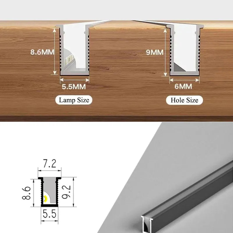 Ultra Thin LED Under Cabinet Light Bar | Customizable Length, Energy Efficient & Ideal for Kitchen and Living Room Lighting
