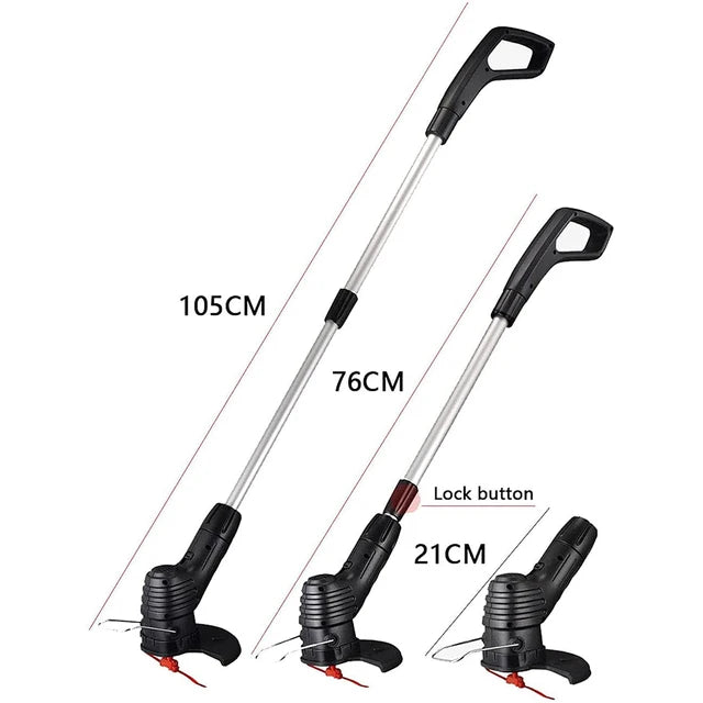 High Powered USB Rechargeable Handheld Weed Lawn Edger Grass Trimmer
