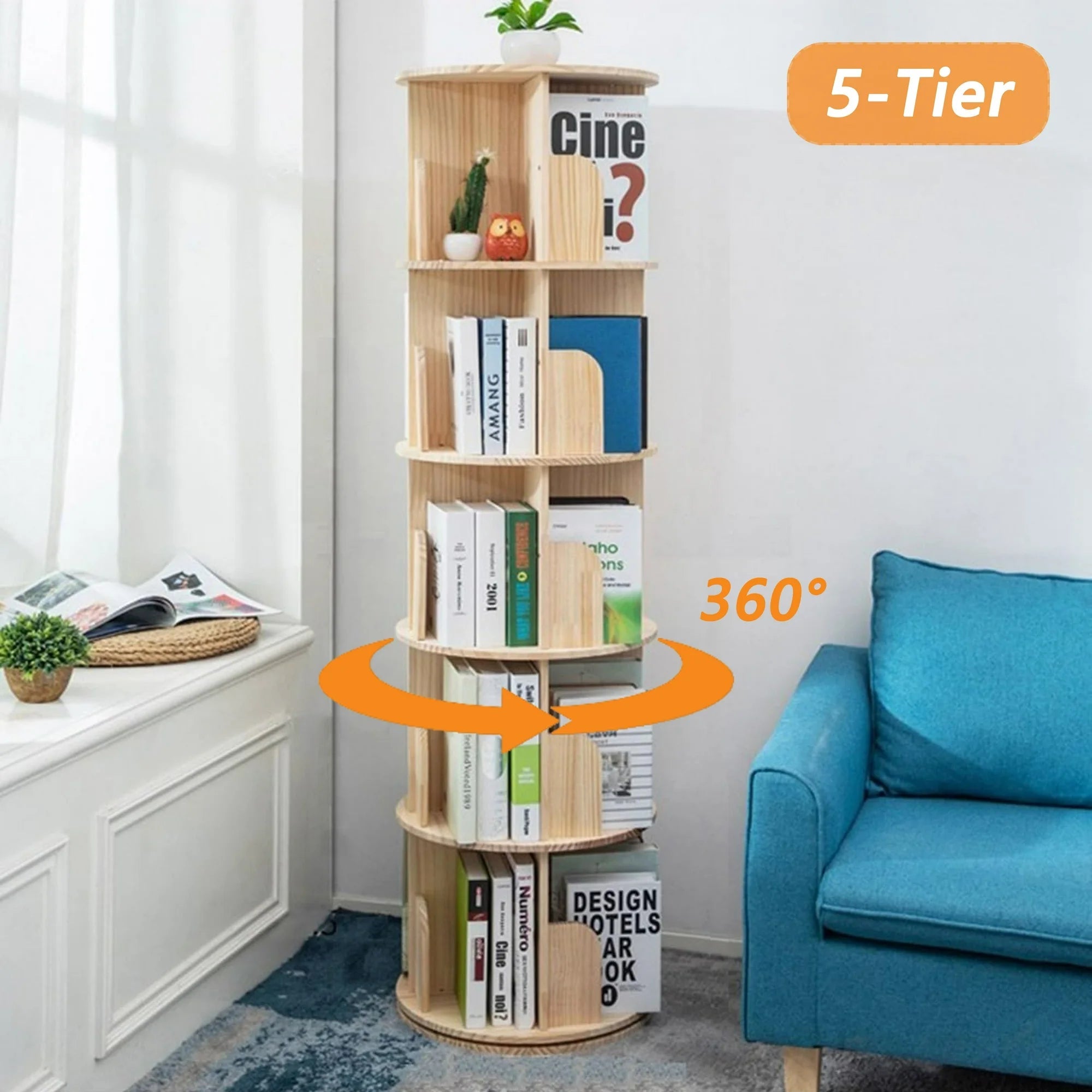 Rotating Bookshelf