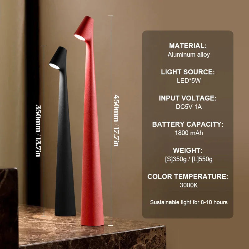 Cordless LED Touch Table Lamp