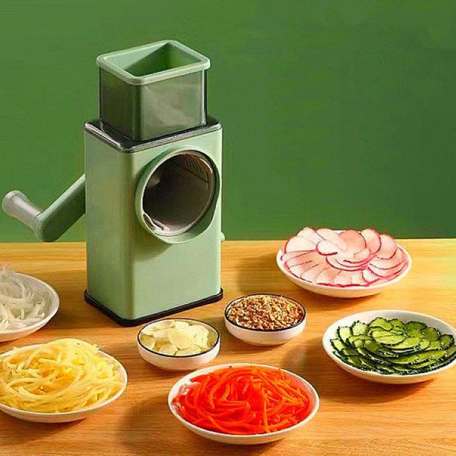 Heavy Duty Manual Rotary Tabletop Vegetable Julienne Cutter Slicer Shredder
