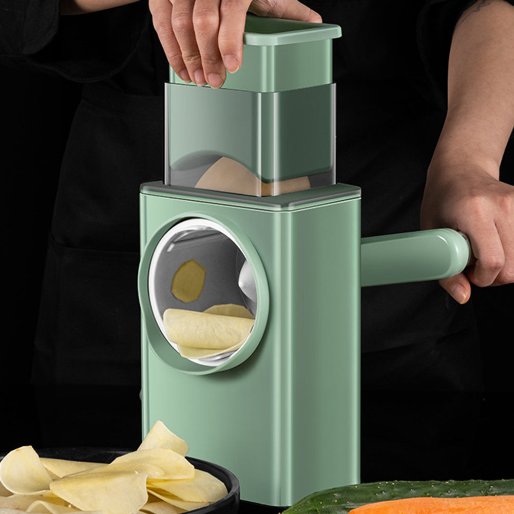 Heavy Duty Manual Rotary Tabletop Vegetable Julienne Cutter Slicer Shredder