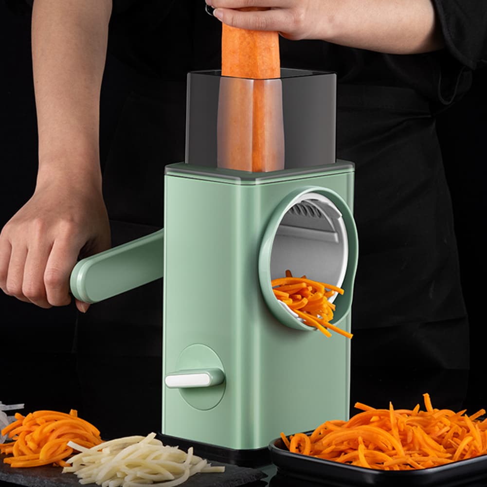 Heavy Duty Manual Rotary Tabletop Vegetable Julienne Cutter Slicer Shredder