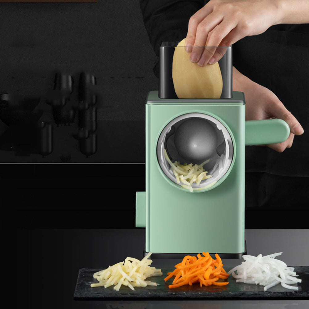 Heavy Duty Manual Rotary Tabletop Vegetable Julienne Cutter Slicer Shredder