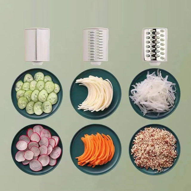 Heavy Duty Manual Rotary Tabletop Vegetable Julienne Cutter Slicer Shredder