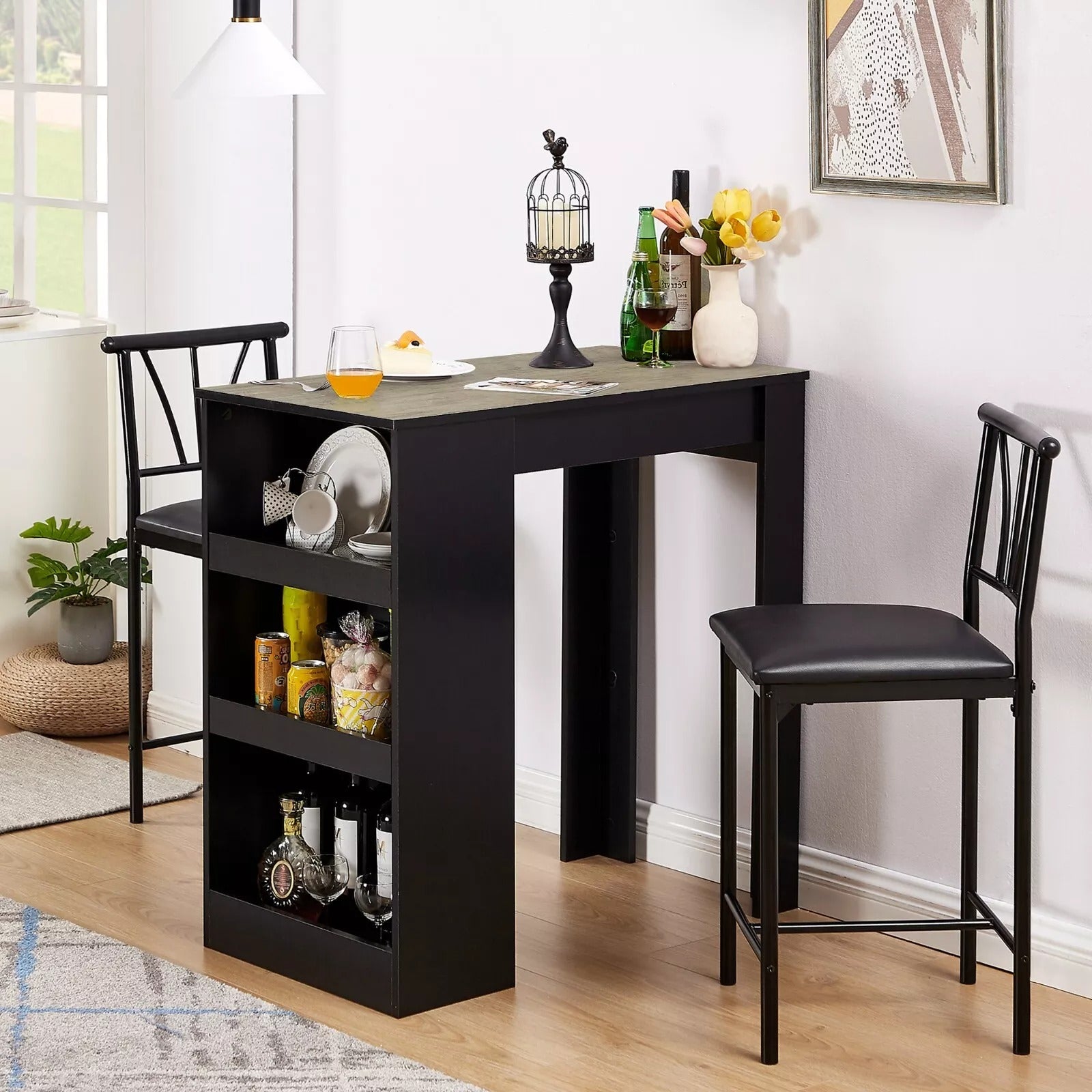 Bar Table Set For 2
