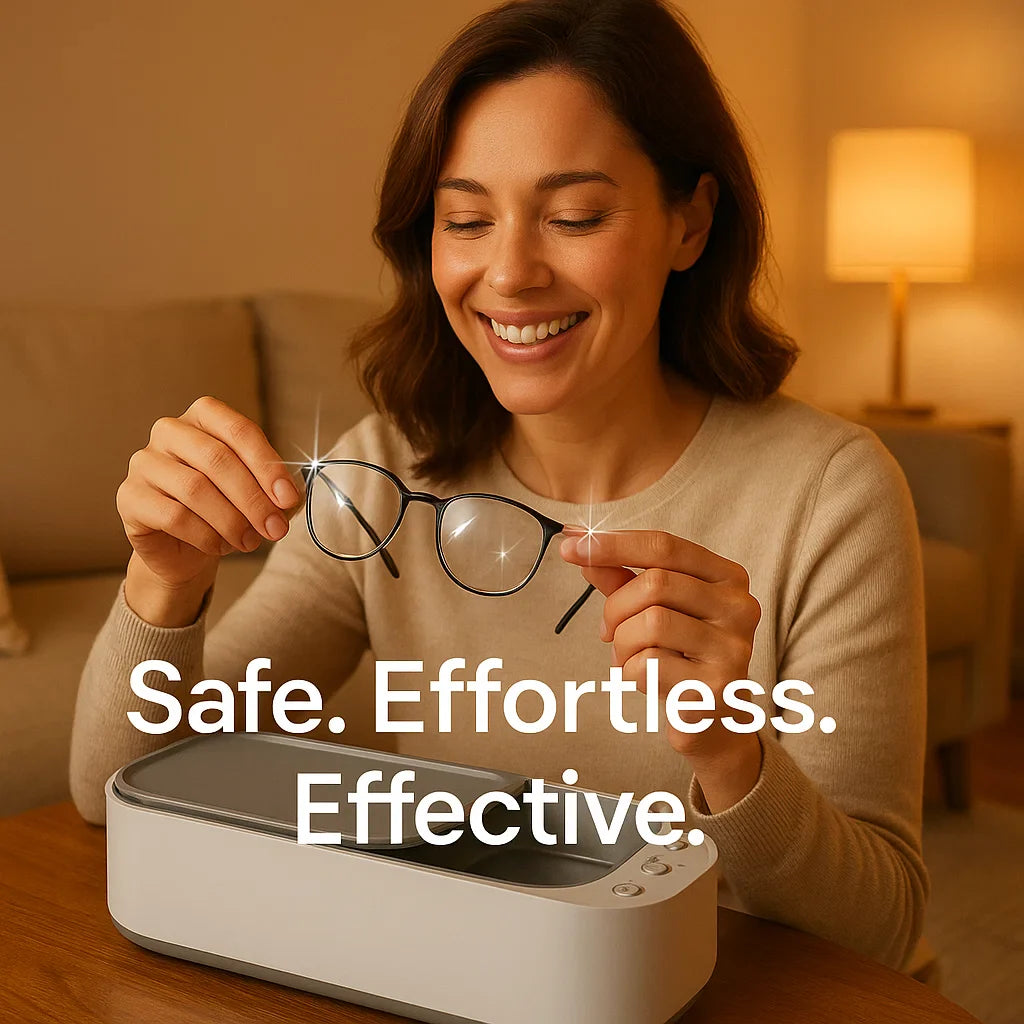 Ultrasonic Cleaning Device | Gentle, Efficient & Versatile for Jewelry, Glasses, Watches, and Dentures