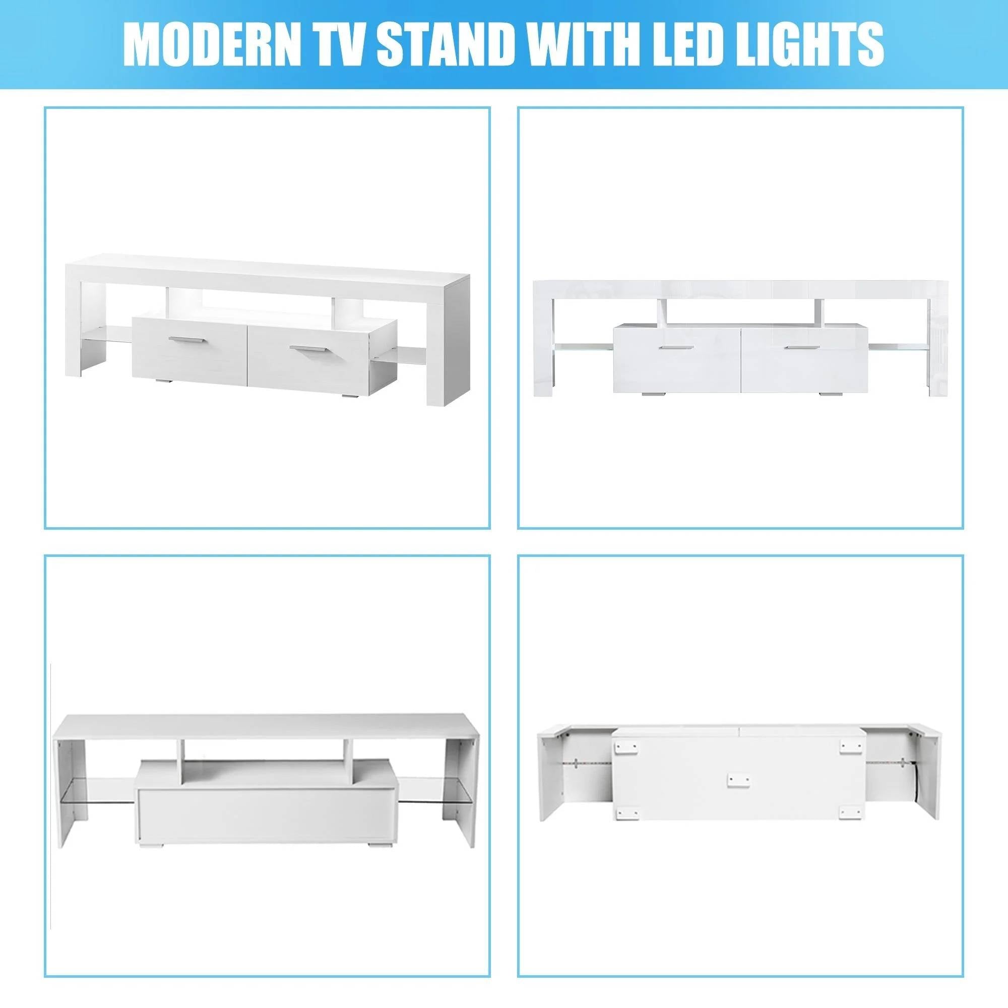 TV Stand with Led Lights