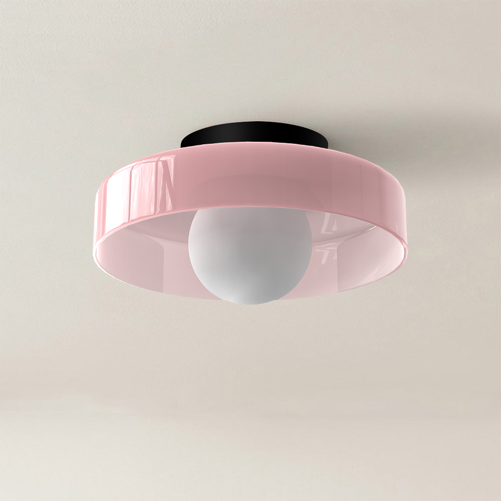 Modern Round LED Ceiling Light Fixture - Energy-Efficient Lighting for Living Room & Kitchen Spaces