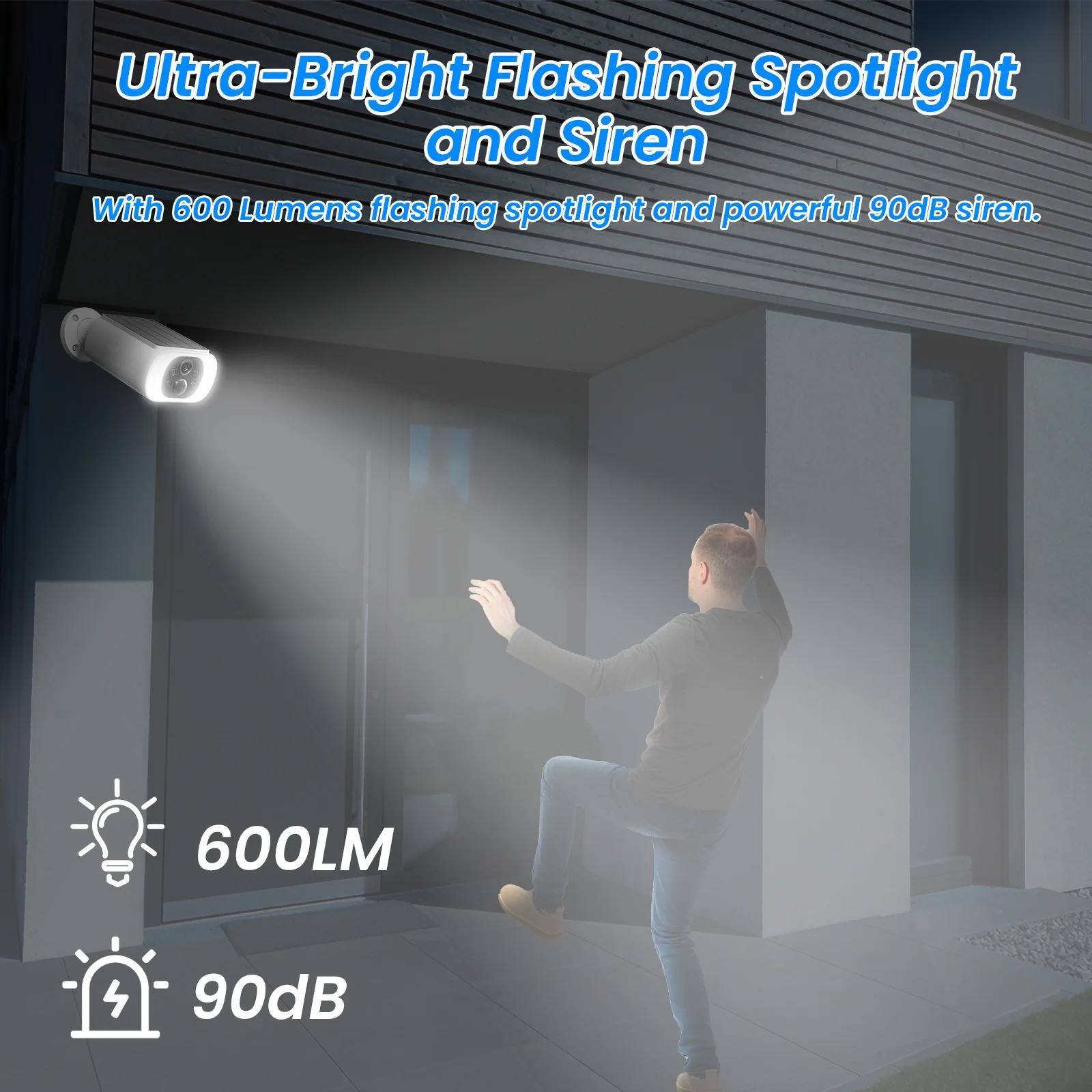 Solar Wireless Outdoor Security Cameras