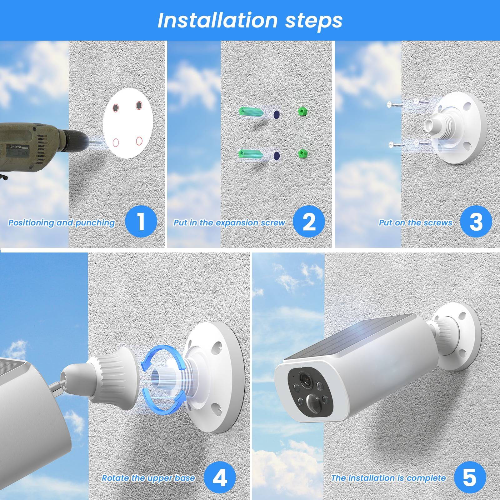 Solar Wireless Outdoor Security Cameras