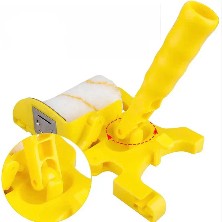 Precision Paint Roller with Ergonomic Handle & High-Density Foam for Smooth Finish & Easy Application