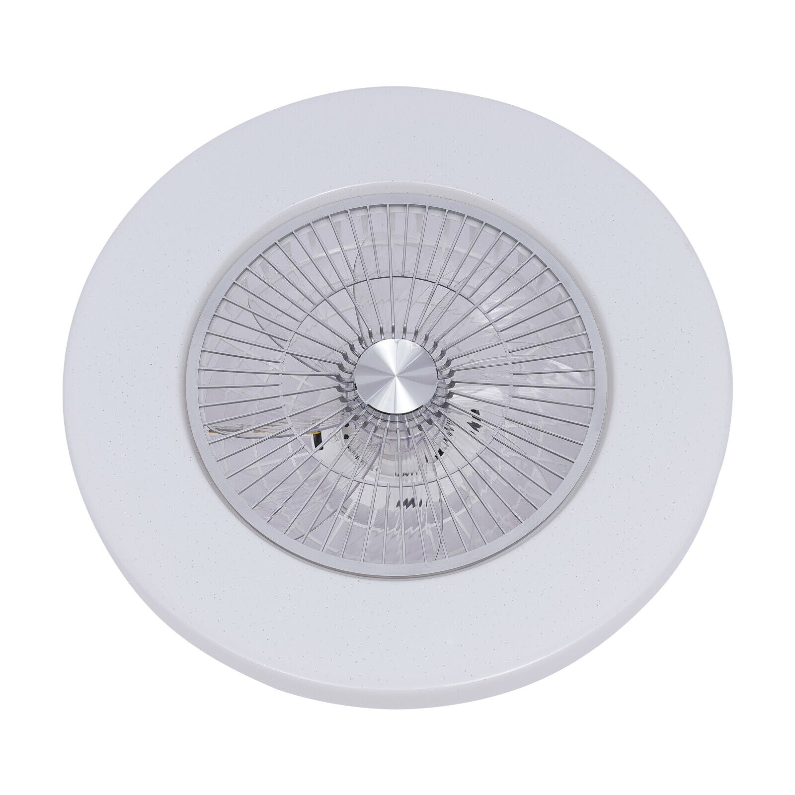 Modern Home Living Room Led Flush Mount Ceiling Fan Light