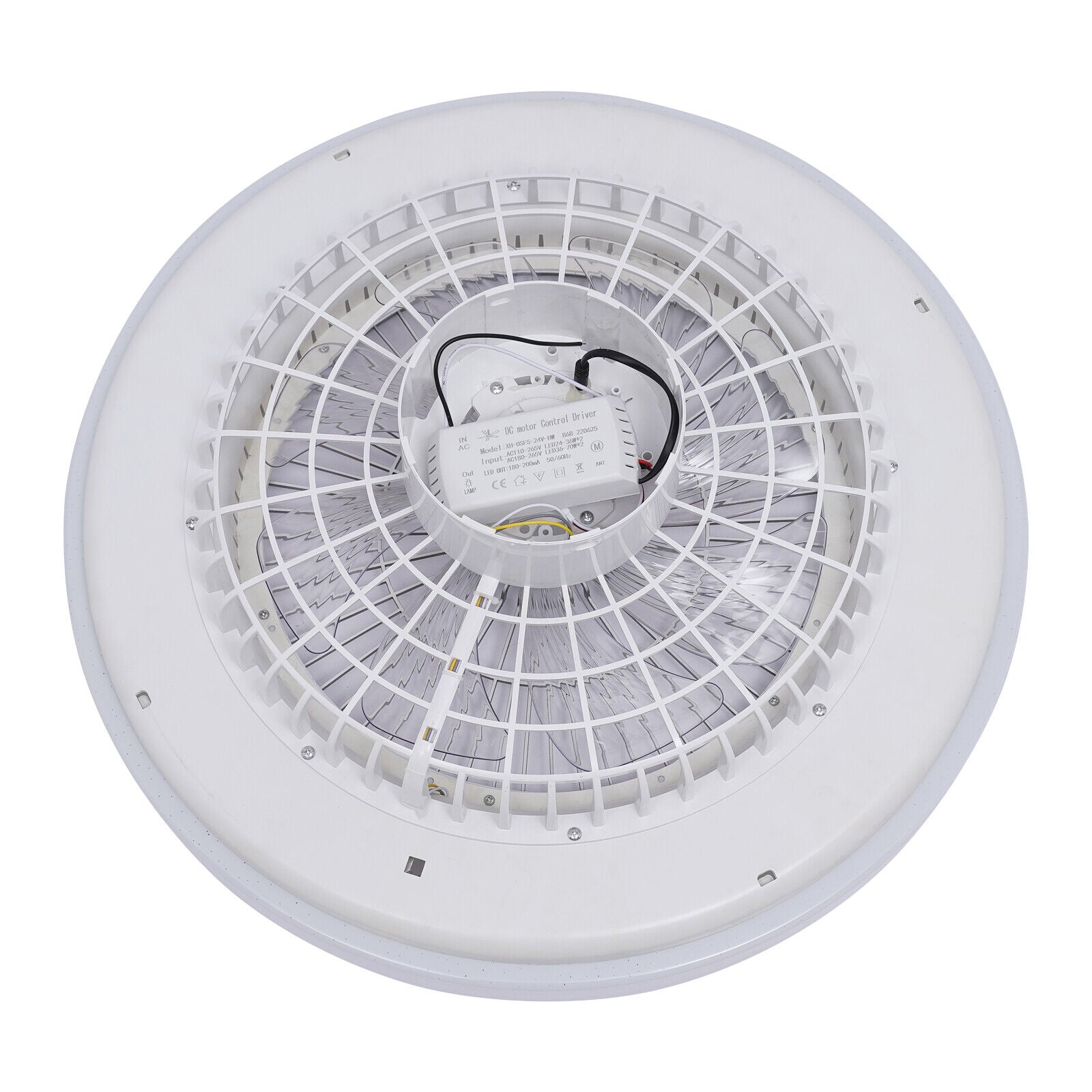 Modern Home Living Room Led Flush Mount Ceiling Fan Light