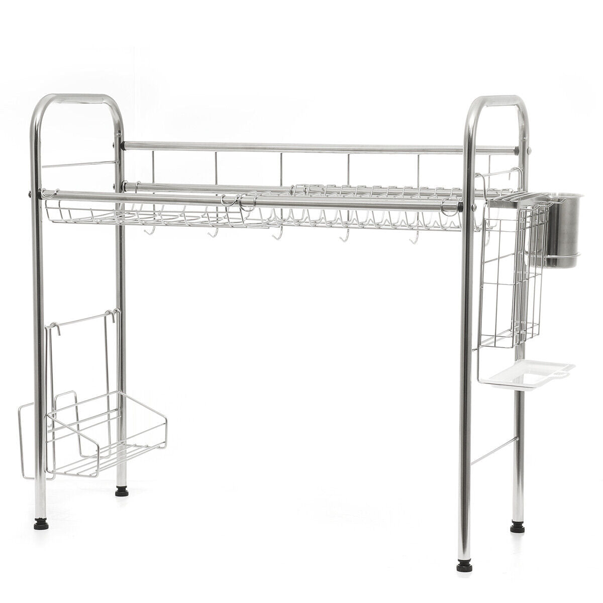 Large Stainless Steel Over The Sink Dish Drying Kitchen Rack