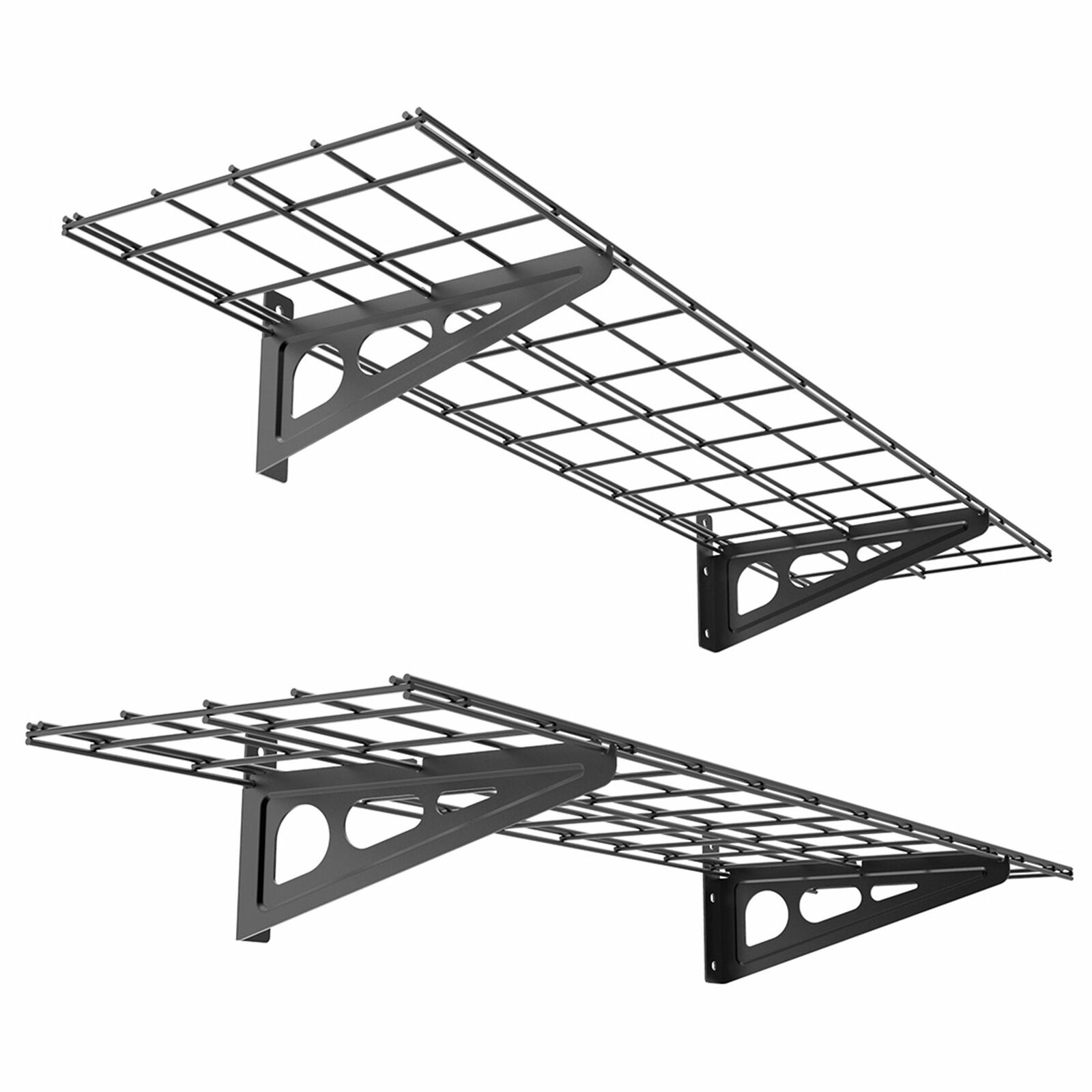 Large Capacity Wall Mounted Wire Garage Shelving Storage 2 PCS