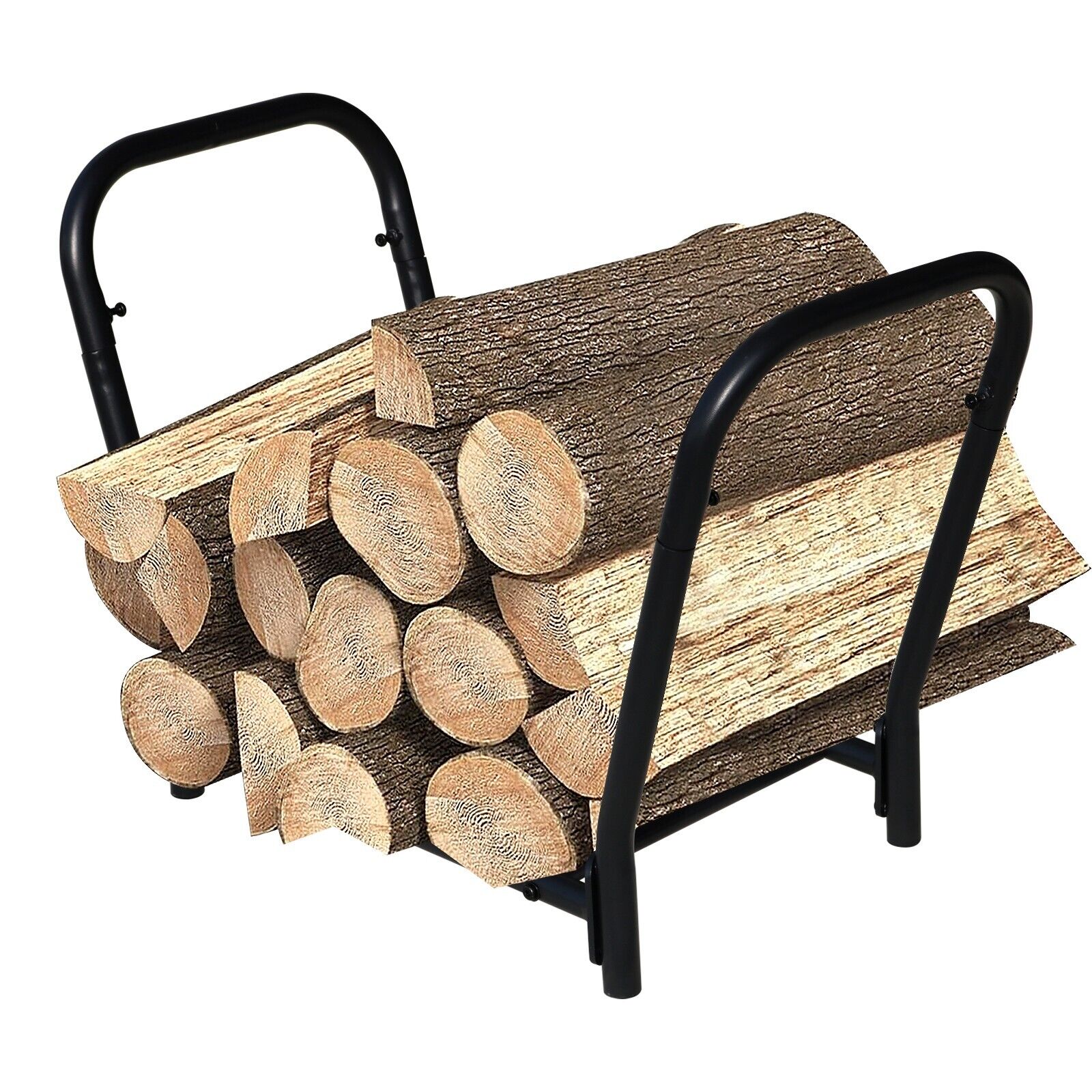 High Quality Metal Indoor / Outdoor Chopped Firewood Storage Rack