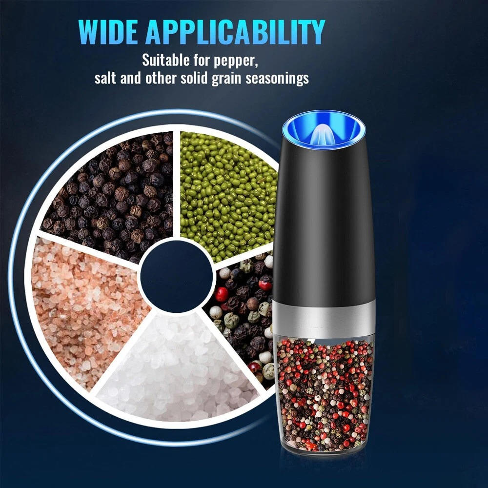 Electric Salt And Pepper Grinder 2 Pack