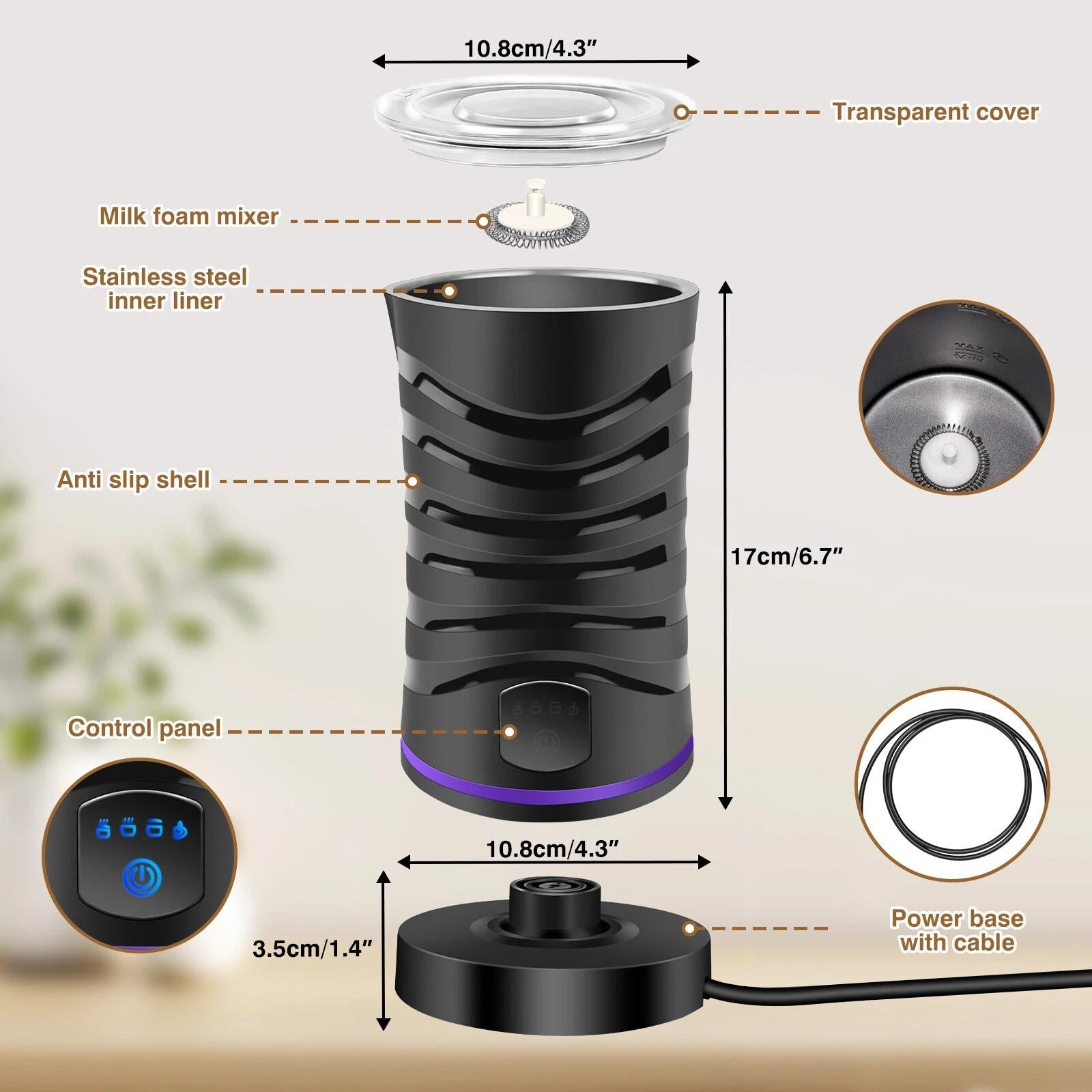 Smart Milk Frother And Steamer