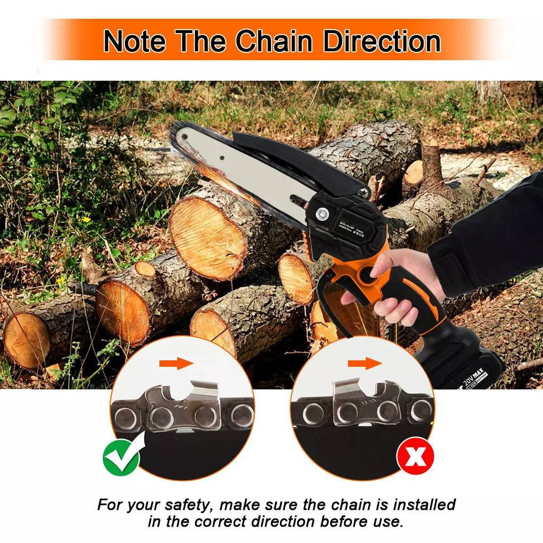 Cordless Mini Electric Chainsaw